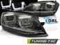 Preview: LED Tagfahrlicht Scheinwerfer für VW Golf 7 12-17 chrom / chrom mit dynamischem LED Blinker